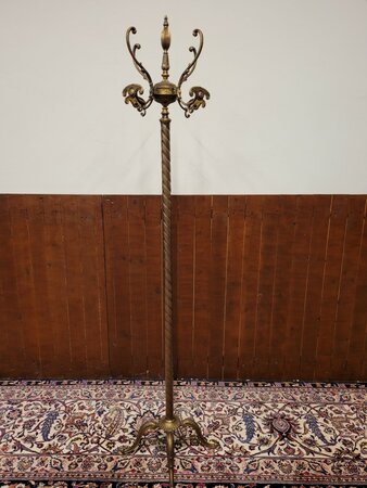 Klassischer englischer Garderobenständer aus Messing