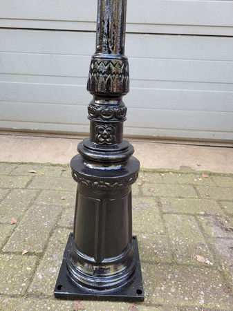 Gusseisen laternenpfahl Wien mit gusseisen sechseckige lampe