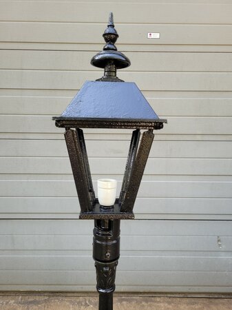 Gusseisen laternenpfahl Wien mit gusseisen quadratische lampe