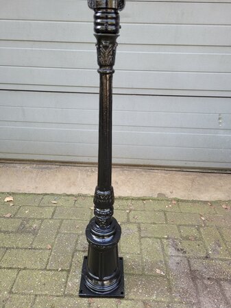 Gusseisen laternenpfahl Wien mit gusseisen quadratische lampe