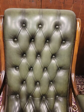 Chesterfield Schaukelstuhl Grün