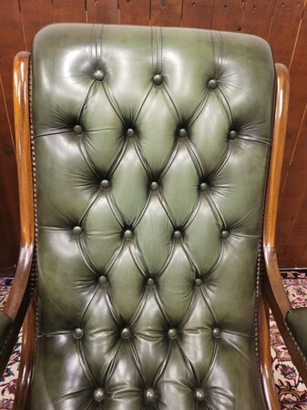Chesterfield Schaukelstuhl Grün