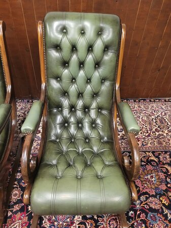 Chesterfield Schaukelstuhl Grün