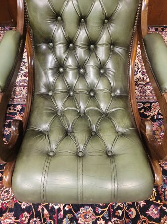 Chesterfield Schaukelstuhl Grün