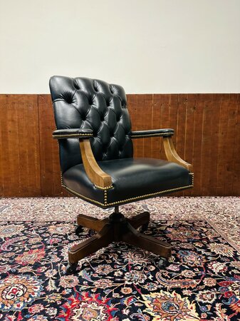 Klassisch Englisch Chesterfield Gainsborough bürostuhl Schwarz