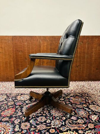 Klassisch Englisch Chesterfield Gainsborough bürostuhl Schwarz