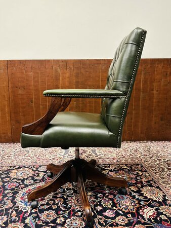Klassisch Englisch Chesterfield Gainsborough bürostuhl grün
