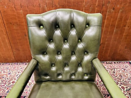 Klassisch Englisch Chesterfield Gainsborough bürostuhl grün
