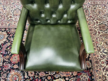 Klassisch Englisch Chesterfield Gainsborough bürostuhl grün