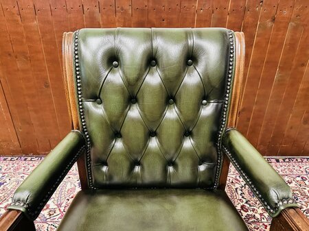 Englisch Chesterfield Gainsborough bürostuhl grün