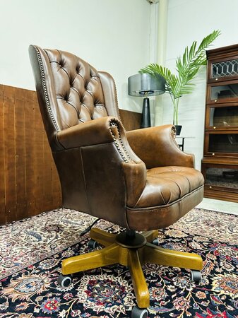 The Chesterfield Brand Director Stuhl Bureaustoel Braun
