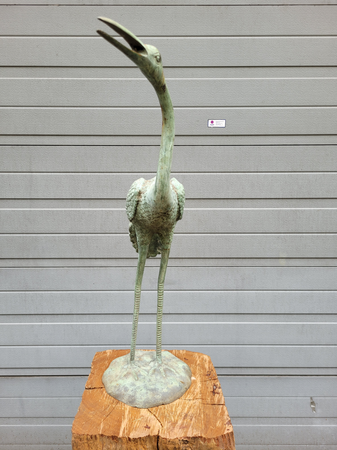 Antike bronze statue von eines Kran