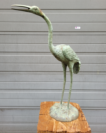 Antike bronze statue von eines Kran