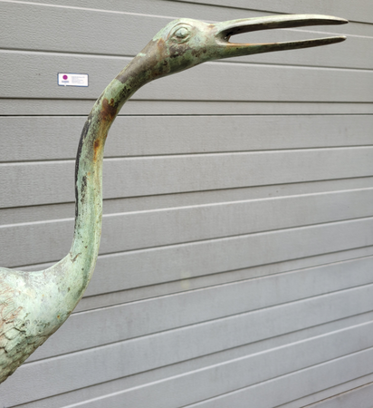 Antike bronze statue von eines Kran