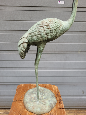 Antike bronze statue von eines Kran