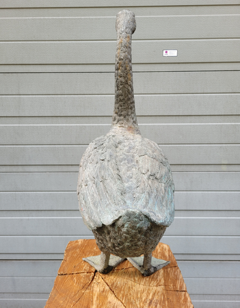 Bronze kunstwerk eines Goose