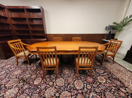 Art Deco Jan Frantzen Besprechungstisch Tisch mit 6 Stühlen