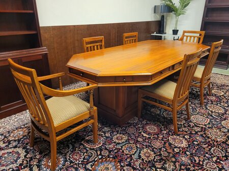 Art Deco Jan Frantzen Besprechungstisch Tisch mit 6 Stühlen