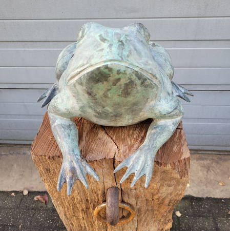 Antike bronze statue von eines Frosch