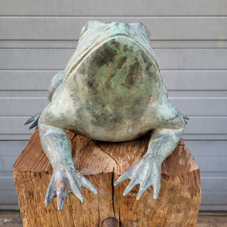Antike bronze statue von eines Frosch