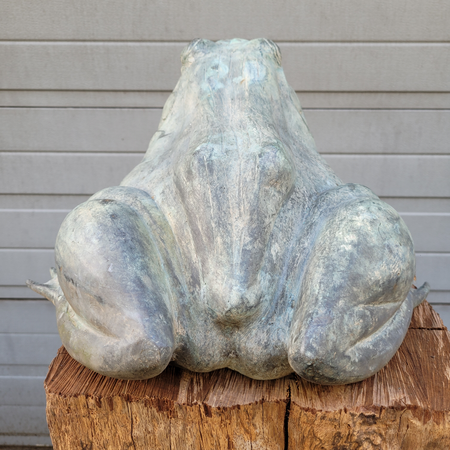 Antike bronze statue von eines Frosch