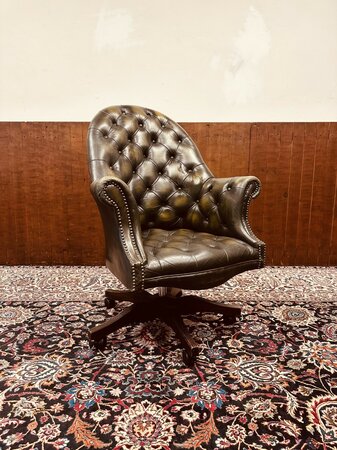 Chesterfield Bürostuhl Olive