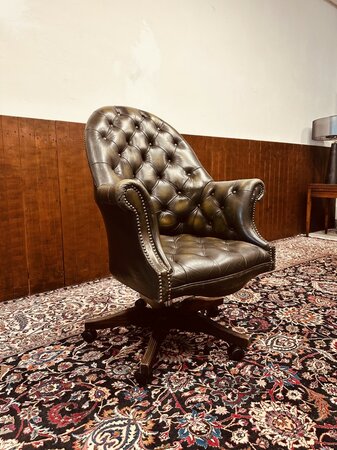 Chesterfield Bürostuhl Olive