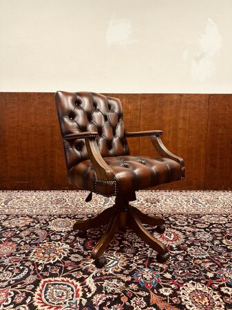 Chesterfield Bürostuhl Oxblood