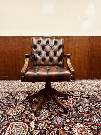 Chesterfield Bürostuhl Oxblood