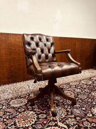 Chesterfield Bürostuhl Oxblood