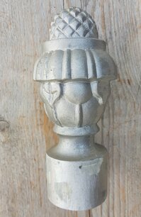 Aluminium pfostenkappen tannenzapfen groß - HP12