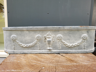 Große gusseisen jardiniere gris