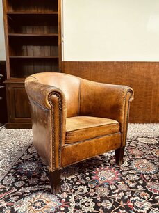 Vintage Schafsleder Sessel (dekorativ)
