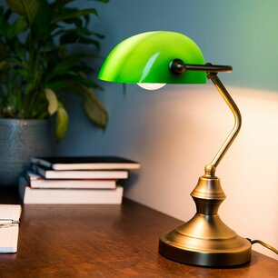 Notar Schreibtischlampe messing matt