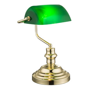Notar Schreibtischlampe messing glanzend