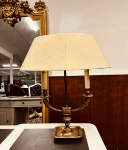 Antike französische Bouillotte Tischlampe