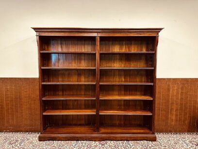 Klassische Englische Mahoni Bücherregal