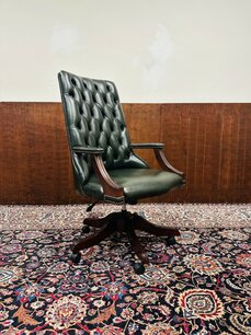 Englische Grün Chesterfield Bürostuhl