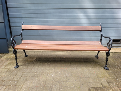 Antike parkbank gartenbank