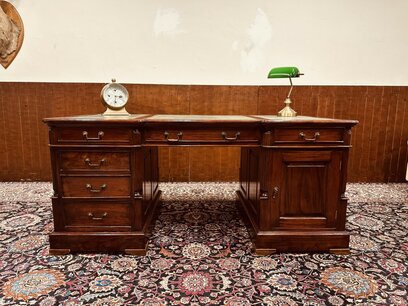 Klassische englische Chesterfield Schreibtisch Partnerdesk