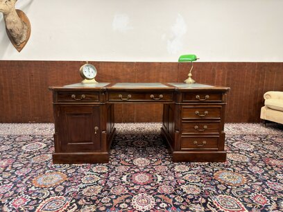 Englischer Chesterfield Schreibtisch Partnerdesk