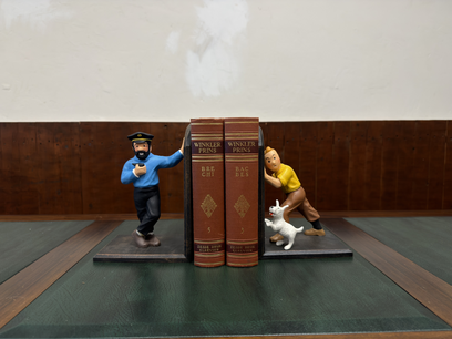 Bücherstützen Tim und Struppi