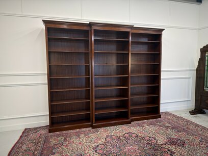 Klassischer englischer Heldense Bücherregal