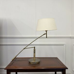 Große Architekten Schreibtischlampe messing