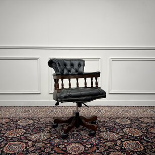 Chesterfield Schreibtischstuhl Captain Chair Grün