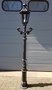 Gusseisen laterne M1 mit sechseckige lampenschirm