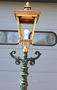 Gusseisen laterne Rotterdammer mit kupfer quadratische lampenschirm