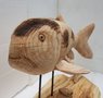 Holzschnitzerei Koi Karpfen