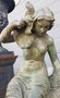 Antike bronze Frau brunnen