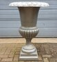 Große antike gusseisen vase
